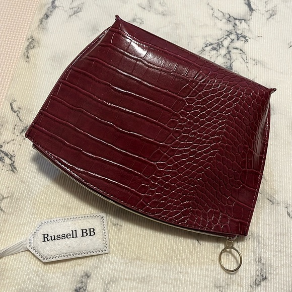 Saks Fifth Avenue Crocodile Faux Leather Bag - Picture 2 of 15